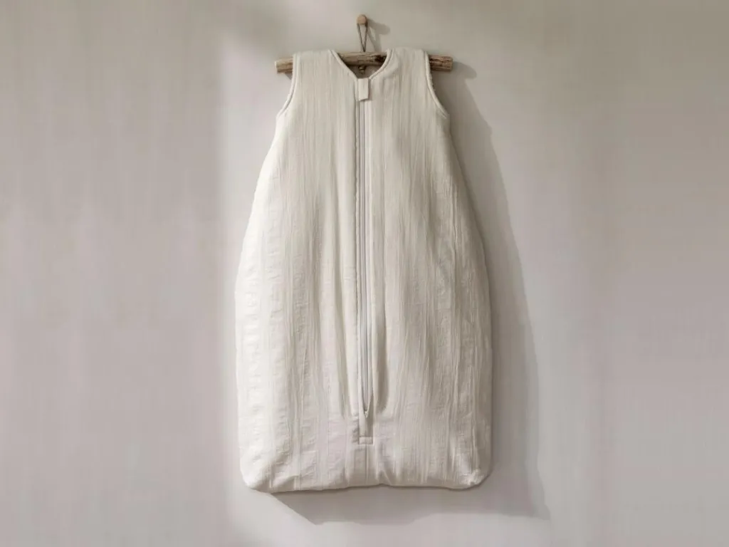 Kinder Grüne Erde Babyschlaf^Winter- und Ganzjahresschlafsack, natur, 90cm, 6-18 Monate, 100 % Baumwolle, GOTS, NATURTEXTIL BEST