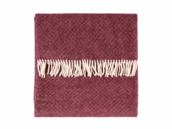 Grüne Erde Wohndecken^Wohndecke Selma, port, 130 x 200 cm, 100 % Schurwolle (Lamm), eco-wool