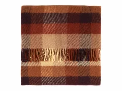 Grüne Erde Wohndecken|Geschenke-Guide^Wohndecke Wiliam, port/ziegel, 130 x 200 cm, 100 % Schurwolle (Lamm), eco-wool