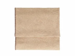 Grüne Erde Wohndecken^Wohndecke Yella, nougatbraun, 140 x 200 cm, 100 % Baumwolle, Baumwolle kbA, GOTS