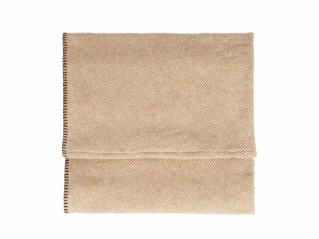 Grüne Erde Wohndecken^Wohndecke Yella, nougatbraun, 140 x 200 cm, 100 % Baumwolle, Baumwolle kbA, GOTS