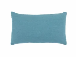 Grüne Erde Zier- & Wärmekissen^Zierkissenbezug ARIANA, meerblau, 30 x 50 cm, 60% Baumwolle/40% Leinen, GOTS