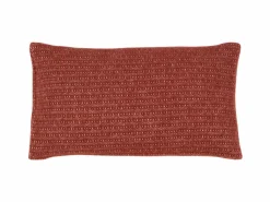 Grüne Erde Zier- & Wärmekissen^Zierkissenbezug Lynn, ziegel, 30 x 50 cm, 100 % Schurwolle (Lamm), eco-wool