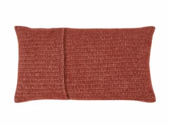 Grüne Erde Zier- & Wärmekissen^Zierkissenbezug Lynn, ziegel, 30 x 50 cm, 100 % Schurwolle (Lamm), eco-wool