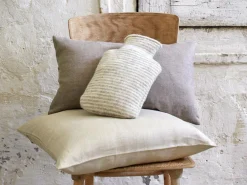 Grüne Erde Zier- & Wärmekissen^Zierkissenbezug OTIS, , 50 x 50 cm, 100 % Leinen, GOTS