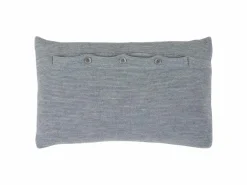 Grüne Erde Zier- & Wärmekissen^Zierkissenbezug Sanna, grau melange, 30 x 50 cm, 100 % Schurwolle (Merino), Schurwolle kbT, GOTS, NATURTEXTIL BEST