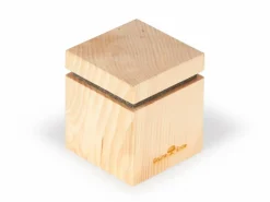 Grüne Erde Einschlafhilfen|Raumdüfte^Zirbenduftspender mit Filz und Holzgewinde für Zirbenöl, 7 cm x 7 cm x 8,5 cm