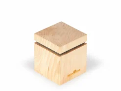 Grüne Erde Einschlafhilfen|Raumdüfte^Zirbenduftspender mit Filz und Holzgewinde für Zirbenöl, 7 cm x 7 cm x 8,5 cm