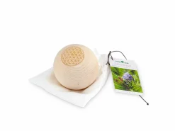 Grüne Erde Gläser, Karaffen & Kannen^Zirbenkugel mit der Blume des Lebens, ø 7 cm